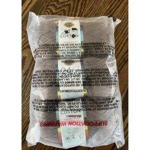 Lion Brand 24/7 Cotton Cafe Au Lait Brown 126AA Yarn 3-Pack 186 yd Each Skein